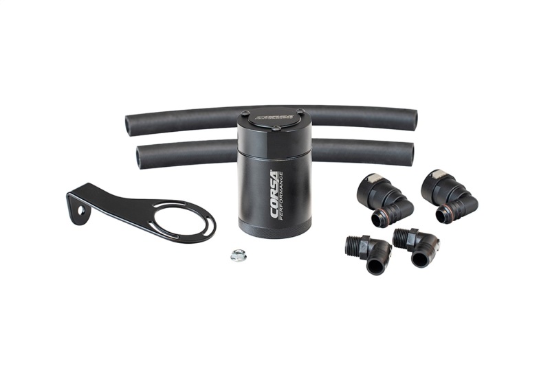 Ford Bronco Oil Catch Can - CORSA Performance - 6061 Aluminum, Multi-Stage Separation, 3 oz Capacity - `21-`25 Ford Bronco Oil Catch Can - CORSA Performance - 6061 Aluminum, Multi-Stage Separation, 3 oz Capacity - `21-`25